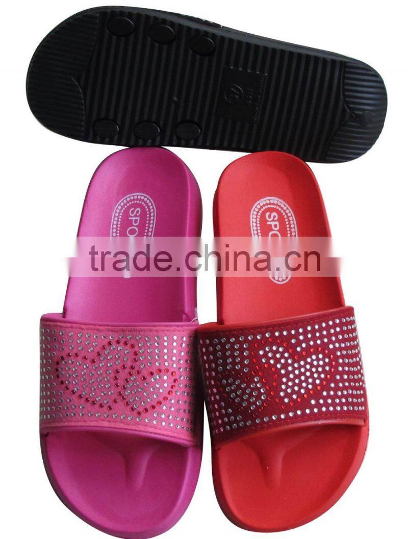 Wholesale girl's EVA beach nude slide slipper