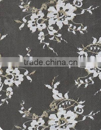 ruffled nylon lace fabric