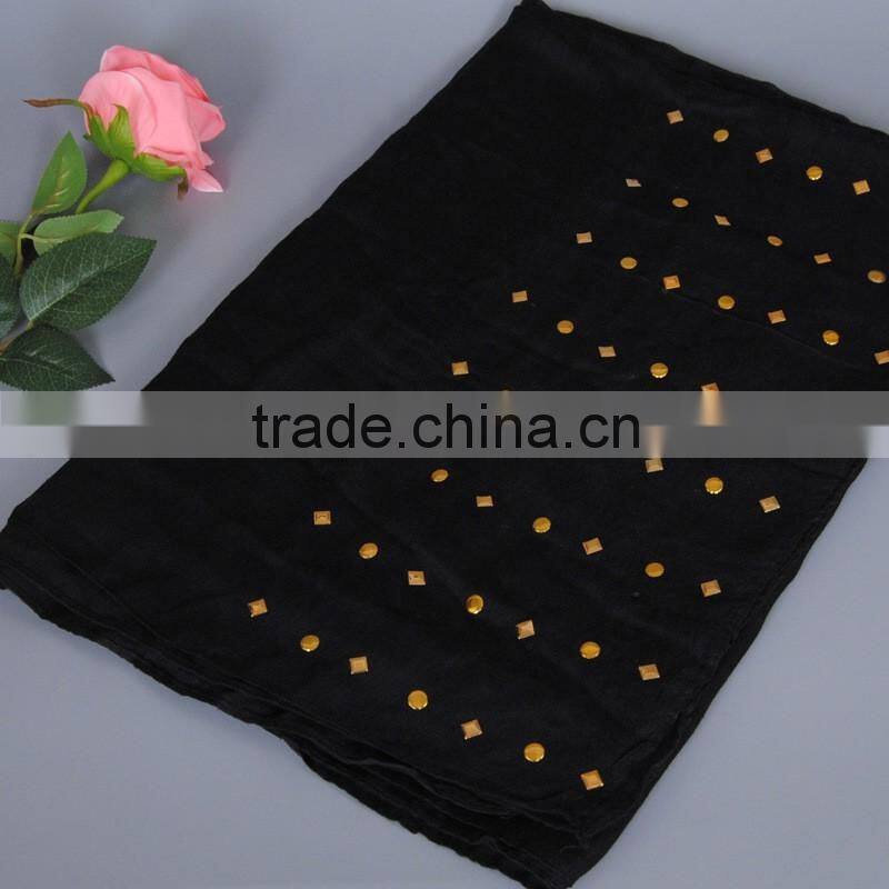 Trend All-match Rhinestud Fixed Muslim Women Head Hijab Shawl