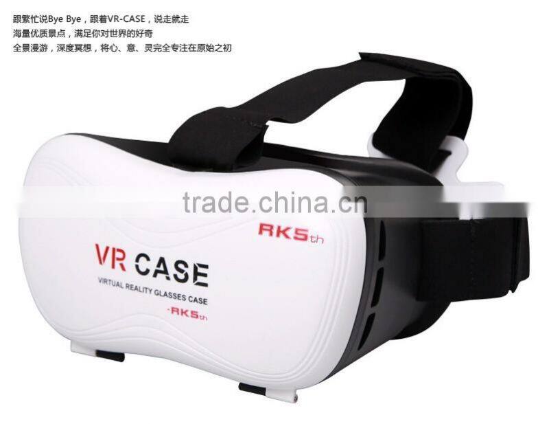 Fifth Generation3D VR Case Virtual Reality Glasses Fit for IOS, Android phones Series within 4.7~6.0 inches