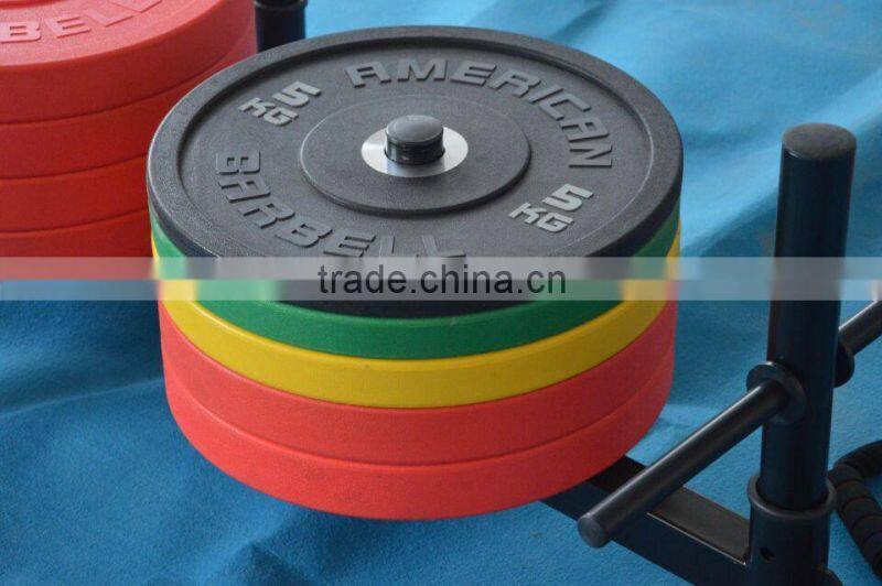 Fitness weight Crossfit gym rubber bumper plate
