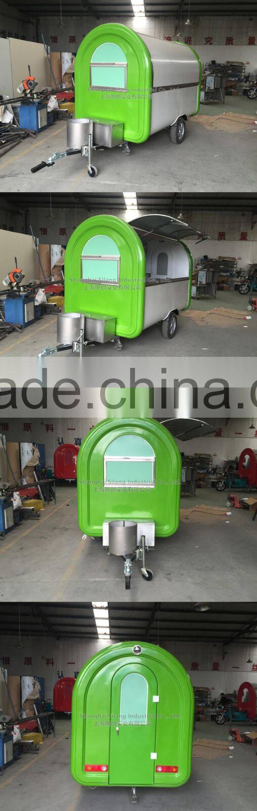 Mobile green Fast Food Cart For Sales,Food Van/Street Food Vending Cart For Sales,Hot Dog Cart/mobile food cart design