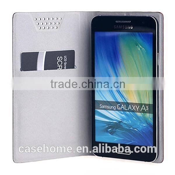 360 Degree PU Leather Standing Flip Case for Samsung Galaxy A3