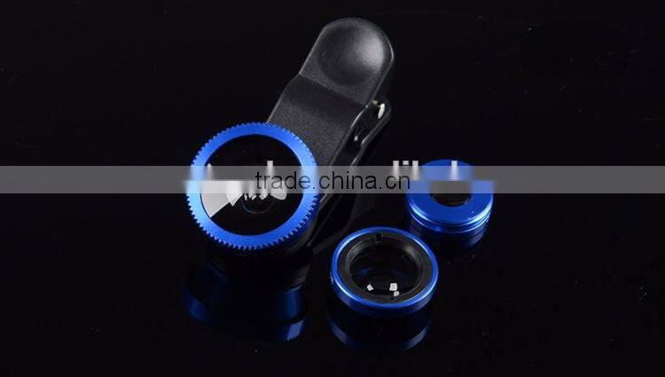 (Unique) convenient new clip mobile phone lens fisheye camera lens wide angle lens