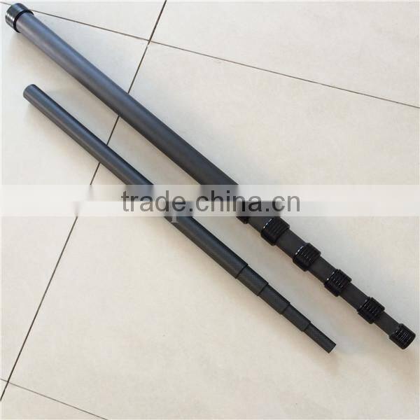 Portable carbon fiber microphone boom pole