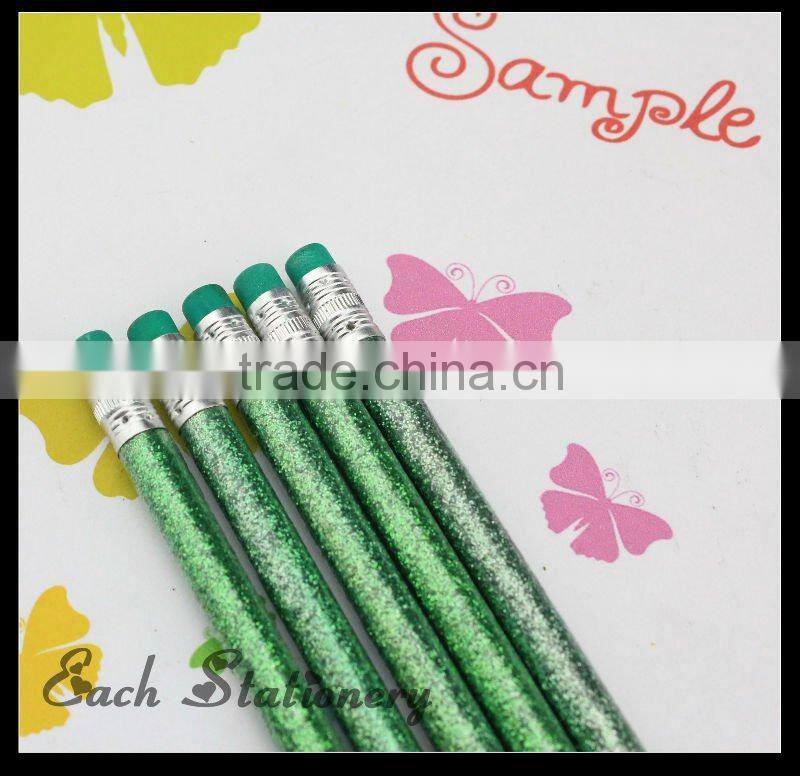 7"Gold glitter powder color pencil in bulk