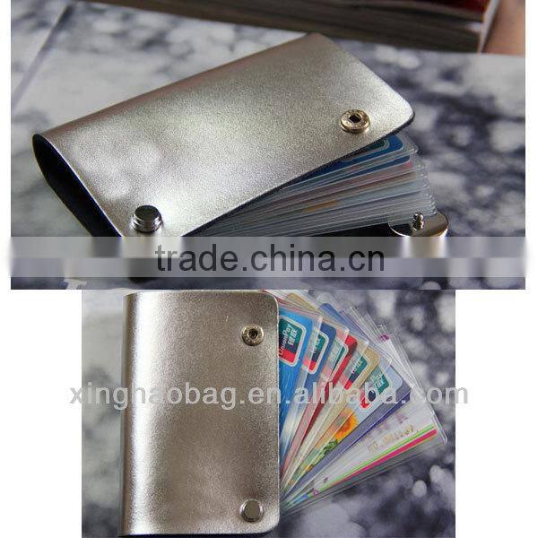 high quality Genuine leather business card holder