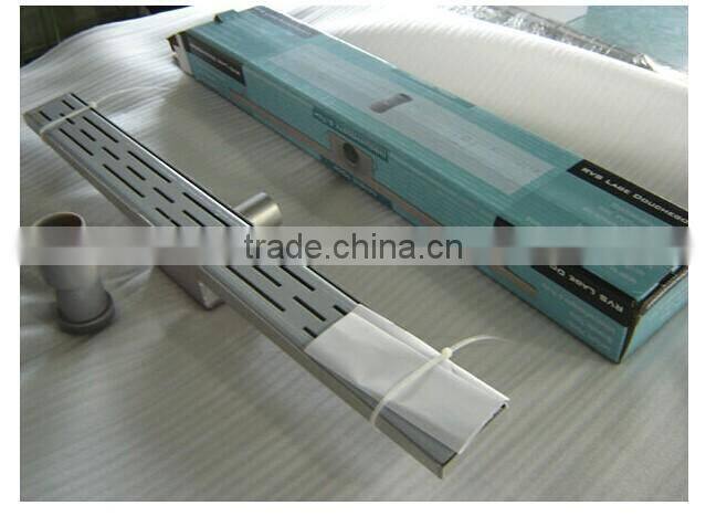 Custom rectangle stainless steel linear bathroom shower long floor drains