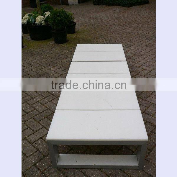 aluminum outdoor bench