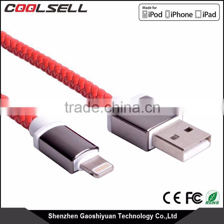 Spring MFi C48 USB cable for iPhone6/6S, 8pin connector mfi cable for apple with spring