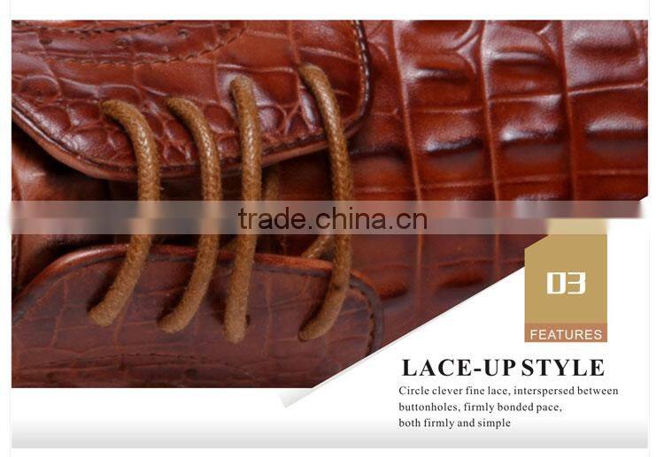 Men's Alligator Full Grain Leather Shoes for Both Leisure and Formal