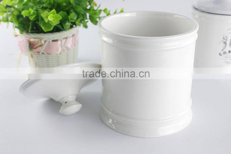 2017 new arrival custom design & logo ceramic storage sugar Pot