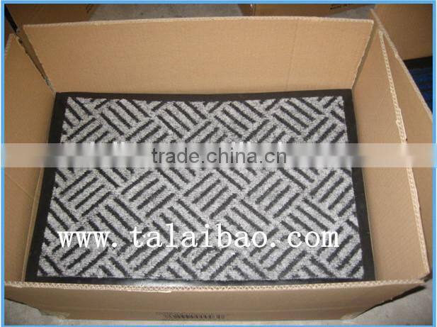 coarse velour jacquard with pvc mat from china