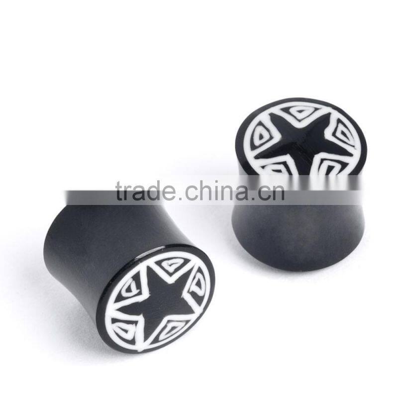 High Polished Organic Stone Ear Expander Rose Quartz Wholesale Stone Ear Plug