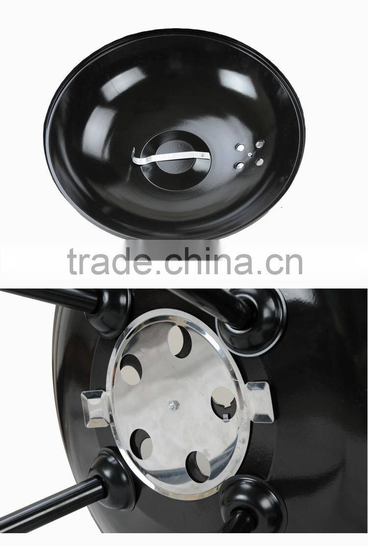 Outdoor camping charcoal rotating bbq grill