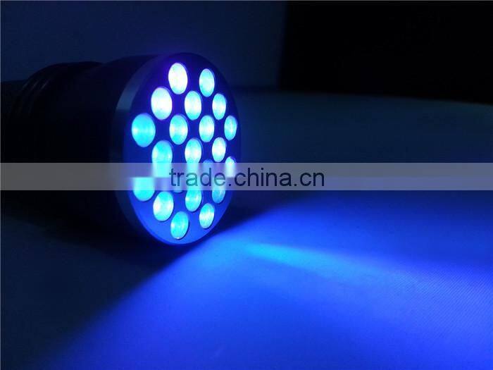 Onlystar GS-8046A money detector uv torch 21 led 365nm-395nm purple light uv flashlight