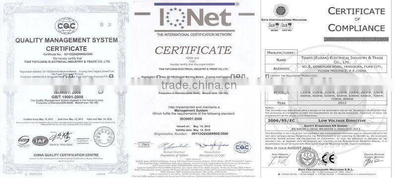 ST 15kw Brush Alternator Single Phase Generator