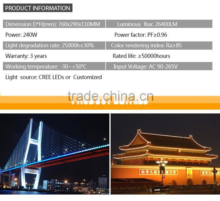 High power waterproof cob 300w led flood light