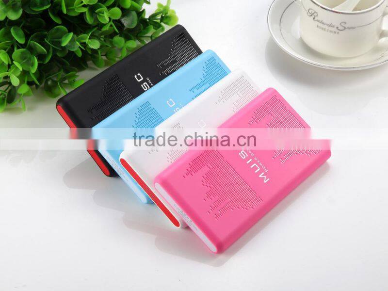 Best Selling 18650 Battery Rechargeable Power Bank 10000mah Music Style