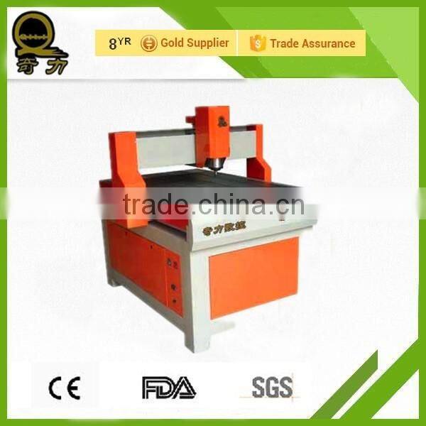 3d scanner for cnc machine QL-6090 high-feed CE certification 3d cnc router metal cutting machine/metal badge making machine