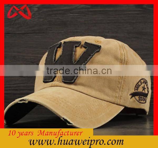 Alibaba custom hats and caps men of wash cowboy oem baseball caps