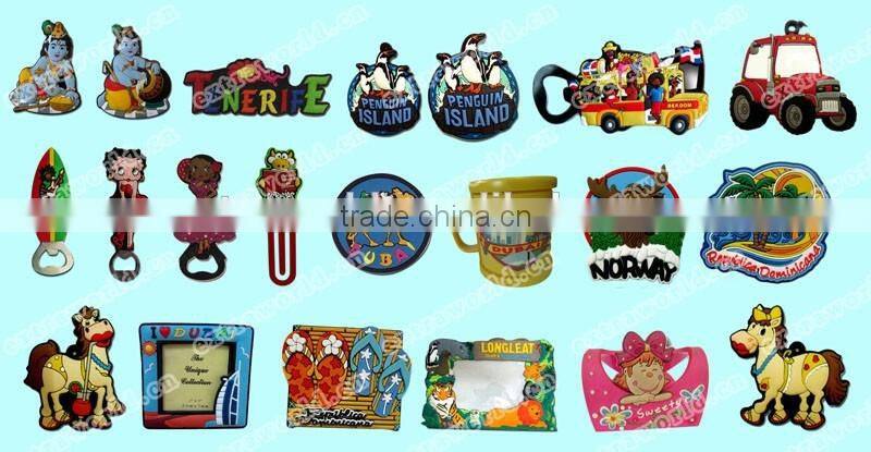 Cartoon frog pvc fridge magnet for souvenirs