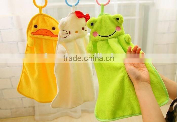 Smart customized cartoon kids hand home towels