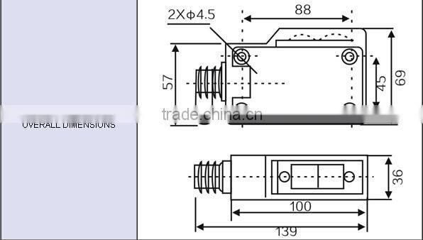 G139 Series 10-30VDC/90-250VAC NPN/PNP/2 Wires with NO/NC/NO+NC output Infrared capacitance Photoelectric Sensor Switches