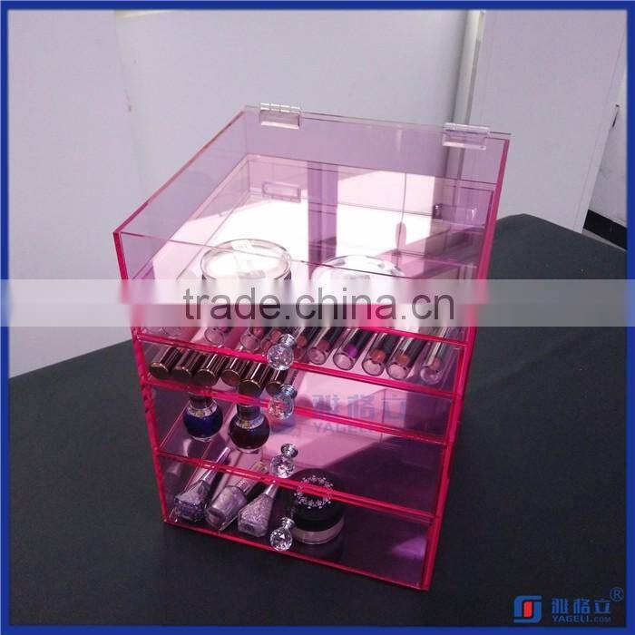 Factory wholesale various acrylic makeup organizer clear box cosmetic cases