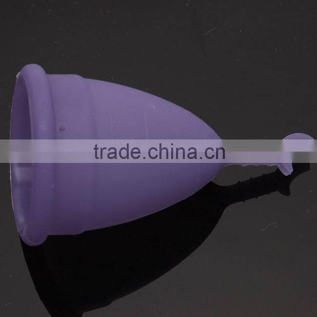 Free Sample Soft Medical Grade Silicone Menstrual Cup Lady Cup Menstruation