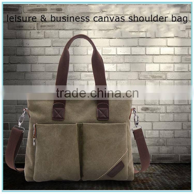 winter leisure fashion canvas handbag for men