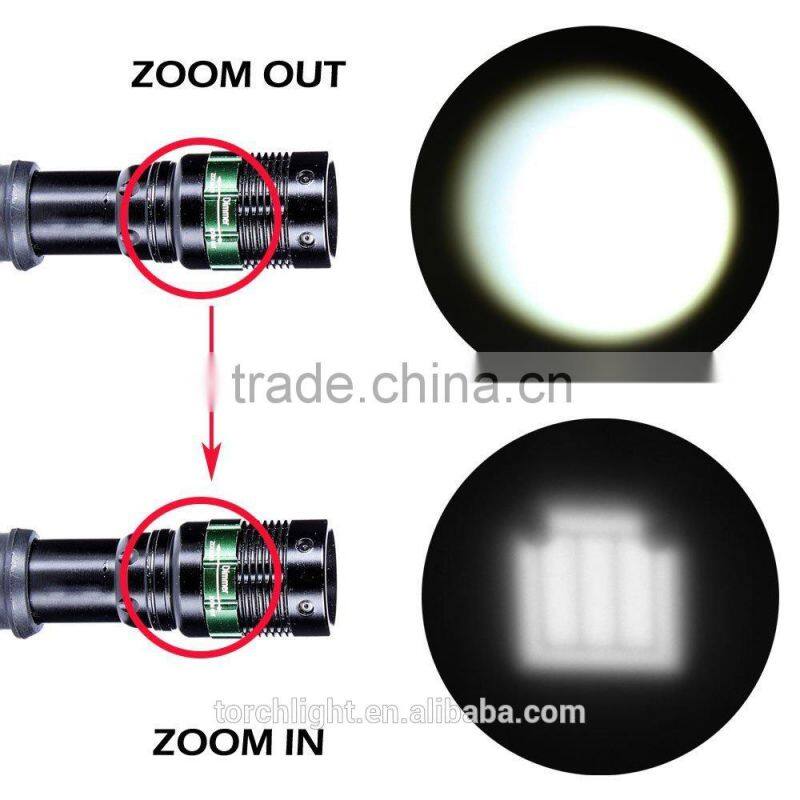 Zoomable Cool LED Flashlights Torches for Hunting Cycling Climbing Camping and Outdoor Activity