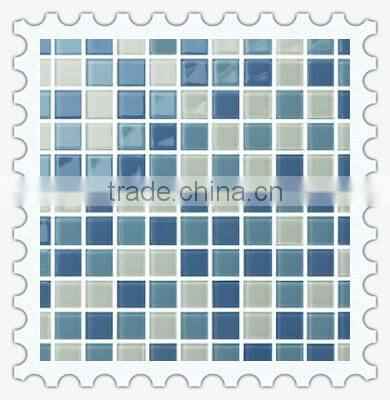 factory bule crystal glass mosaic tile