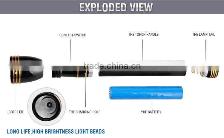 JD-331 3SC High power aluminium light beam led torch flashlight China Manufacturer & Wholesaler & Supplier