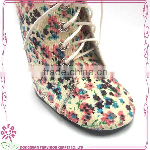 Branded plastic doll shoes wholesale girl doll boots fit american dolls