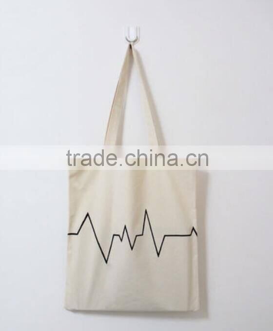 cotton shopping bag carry bag with logo ptinted