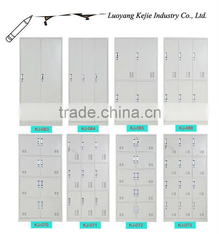 Wholesaler k-d three drawers steel office filing cabinet locker six door steel students locker/bedroom wardrobe