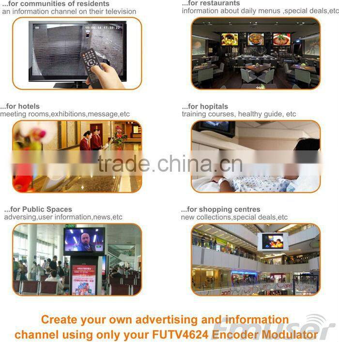 harmonic mpeg4 SD Distribution (Tuner,CVBS,HDMI in; RF out) for hotel hch