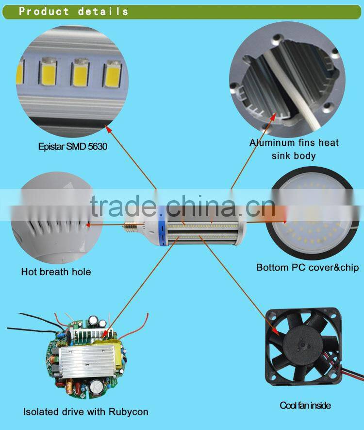 360 degree E40 base 50-60Hz LED Corn Bulb Lights 100W 10000lumens