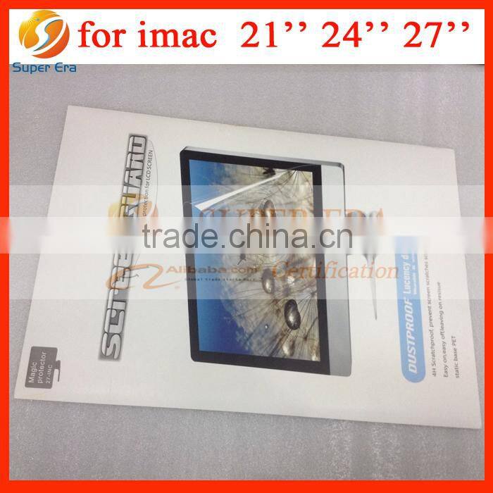 LCD display glass screen protector (all models we can manufacture) for Imac 20'' 21'' 22'' 24'' 27'' screen protective film