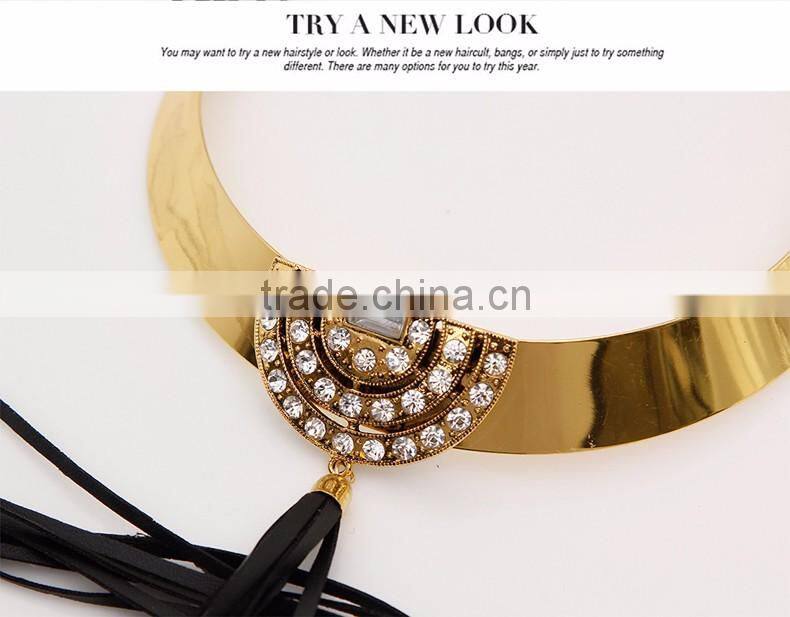 New Design Fashion Crystal Necklaces Women Luxury Statement Diamond Necklace Jewelry SKA8464