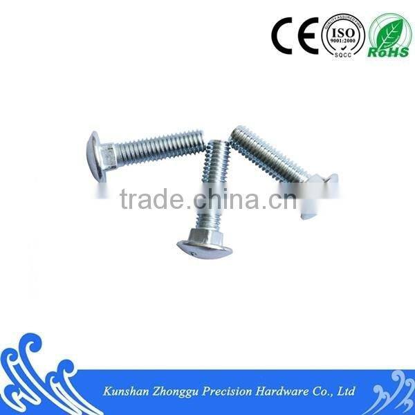 Big Round Head Party Strength Bolt DIN603 Carbon Steel Blue White Zinc M8*25