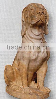 Dog Welcome Statue Hand Carved Marble Stone for Garden, Hotel, Resort And Restaurant
