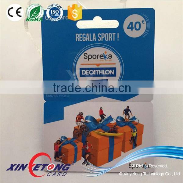 Free design Off-set Printing PVC membership card / PVC Combo card with magnetic stripe