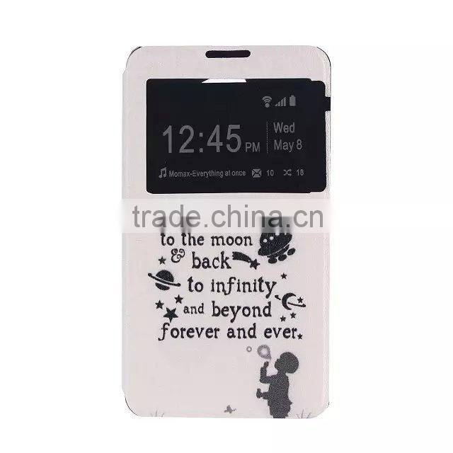 PU Plastic Printed Back Cell Phone Case For SONY E4