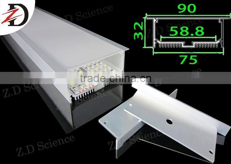 Wall Mounting Aluminum Extrusion Profile LED For LED Strip Quad Row