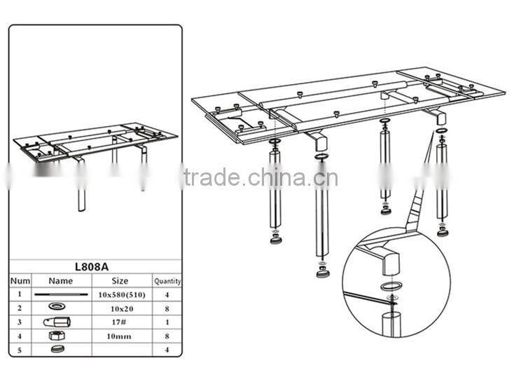 High Quality & Modern Designs Glass Dining Table 6 Chairs Set