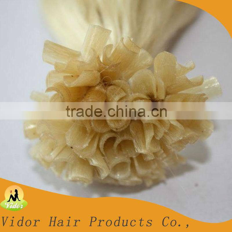 U Tip Human Hair Extension Nail Tip Hair Extension
