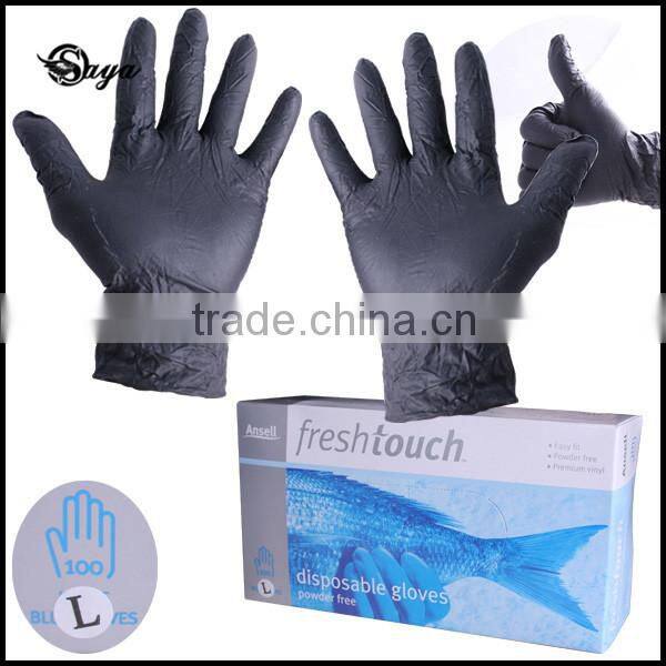 High Quality Professional Black XL Size Tattoo Gloves