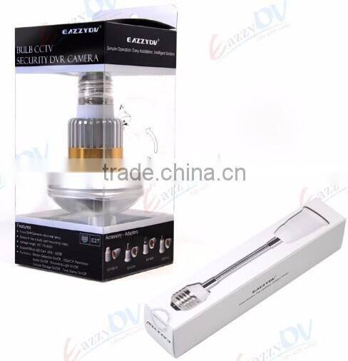 BC-680C Bulb-Shaped CCTV Bulb DVR Camera Security Surveillance with black cover